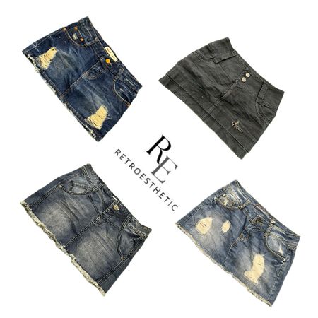 Y2K NYC IT GIRL DENIM MINI ROCKE RE-3726
