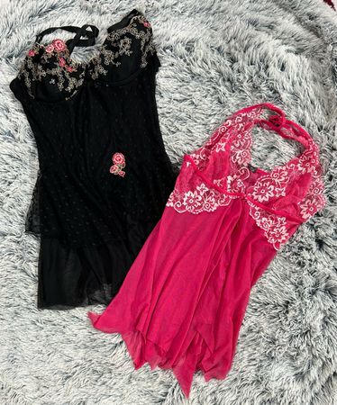 Y2k Cami Midi Tops (1253)