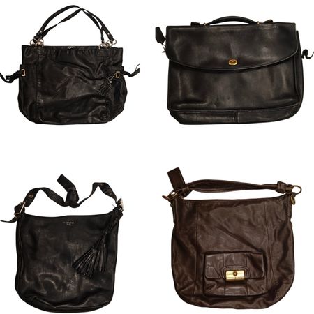 Y2k Leather Coach Bags