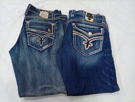 CR10375 Vintage Rock Revival Men’s Jeans Bundle