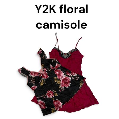 Y2K floral camisole