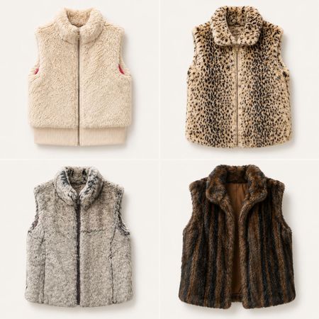 Vests en fourrure sauvage Y2k