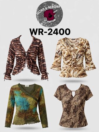 Y2k earthy tone tops WR-2400