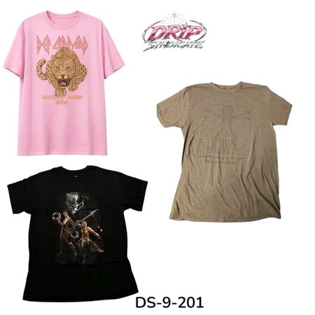 Vintage Graphic Print T-Shirts Bulk Collection (DS-9-201)