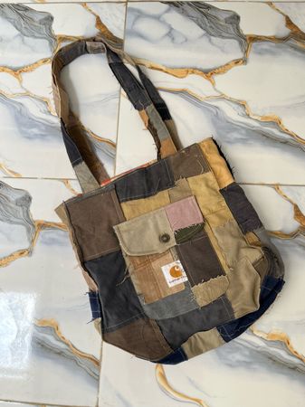 Upcycled Carhartt Patchwork Tote Bags