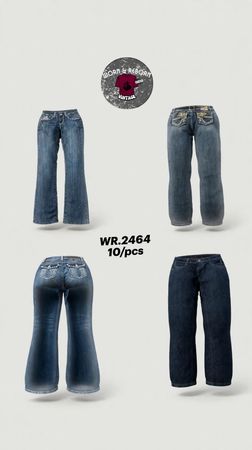 Y2K miss me inspired jean’s WR-2464