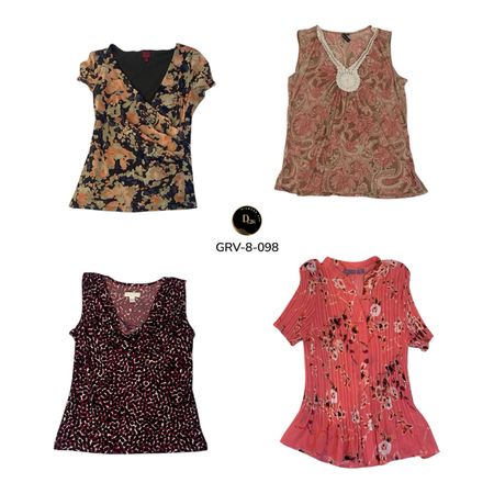 Blouse en poly à manches longues pour femmes – Style premium au quotidien. (GRV-8-098)