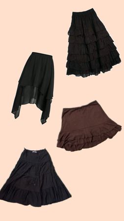 Y2K Gothic Style Skirts - (10/08)