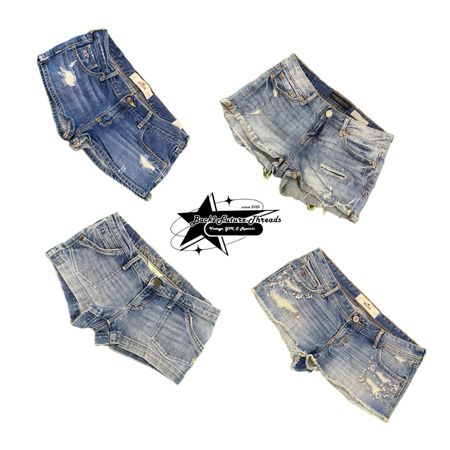Y2k NYC IT GIRL DENIM SHORT B2F-146