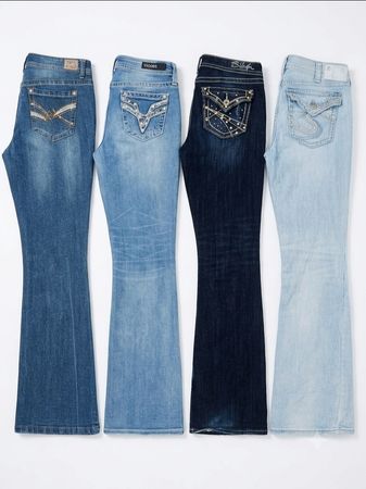 Y2k Denim bootcut jeans (VJ-06)