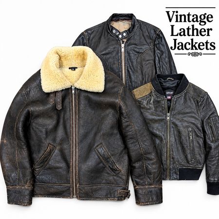 Schott, B-3 Style  Vintage Lather Jackets
