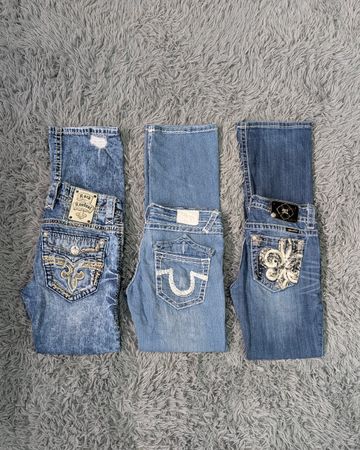 ***Authentic Miss Me True Religion Rock Revival Jeans Mix