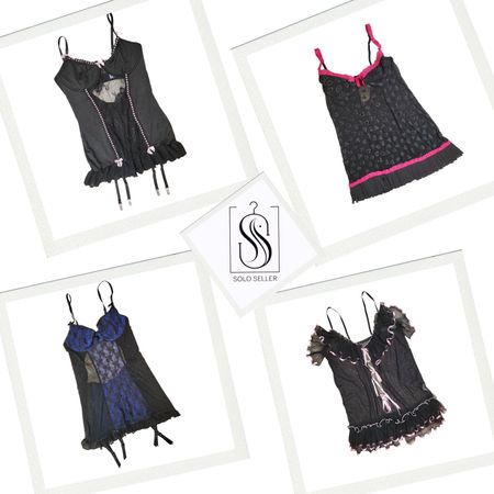 Y2K Gothic Girl Mix Lingerie ( Cami )