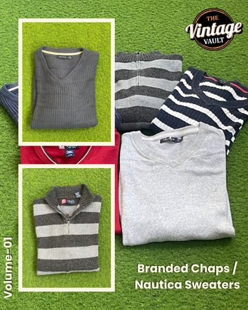 Branded Mix Sweaters Of Chaps & Nautica , Volume : 1, 10 Pieces