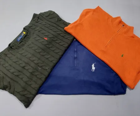 Ralph Lauren Sweaters – 1/4 Zip & Cable Knit – Grade A/B – 10 Pcs | 09-041
