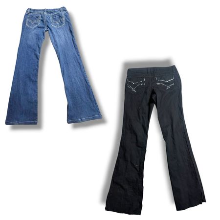 Bootcut embellish flared jeans