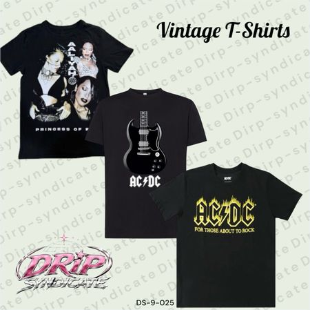 Vintage Musical T-shirts | AC DC And More (DS-9-25)