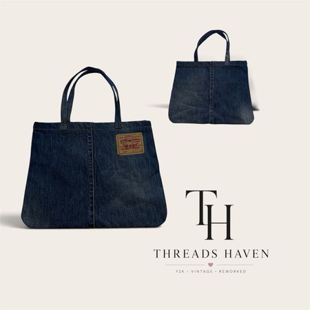 Upcycled Levi’s Denim Handbag – Handmade One of a Kind