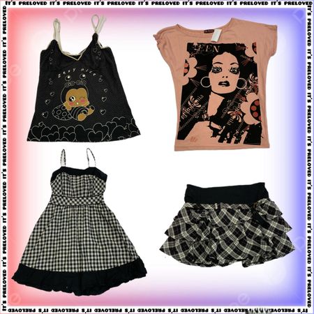 Y2K Throwback Closet  - tops, dresses, skirts (SS-2849)