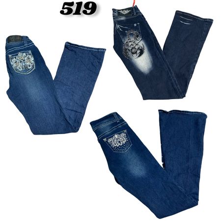 Y2k Detailing & Embroidery Flare jeans (brands) Earl , Silver , wallflower & H&Y jeans etc #519.