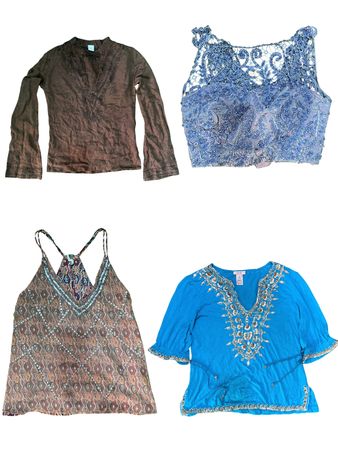 Y2K Unique Cami And Strappy Tops Mix