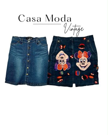 030826-16 denim midi skirts 15 pcs