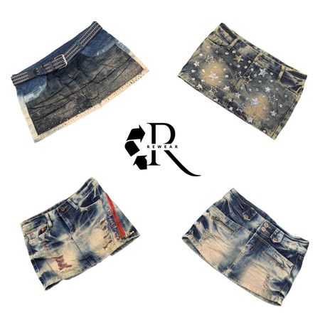Y2K Paris Hilton Girl Denim Mini Skirt RW-2277
