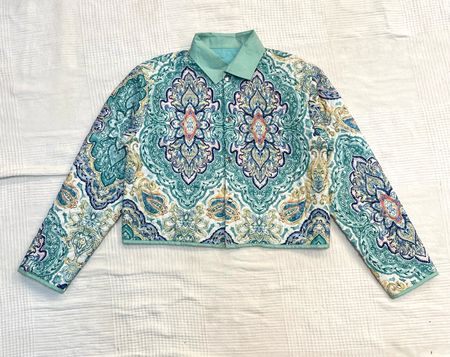 Upcycle Quilted Cropped Jacket (Dv-9-84)