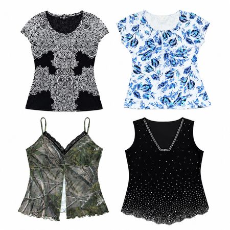 Y2K Tropic Tops 10 Stk. Zu 1535