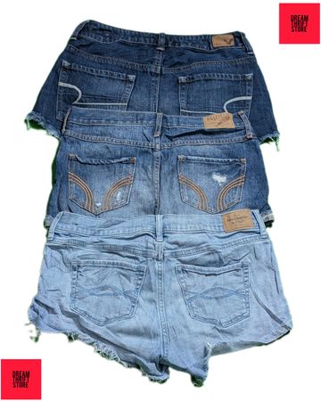 BRANDED SHORTS FOR WOMEN'S AEROPOSTALE, HOLLISTER, AMERICAN EAGLE, AMBEROCOMBIA.