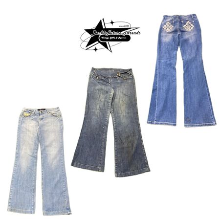 Y2k Paris, Hilton, Era, Girl, Denim, Jeans, B2F-173