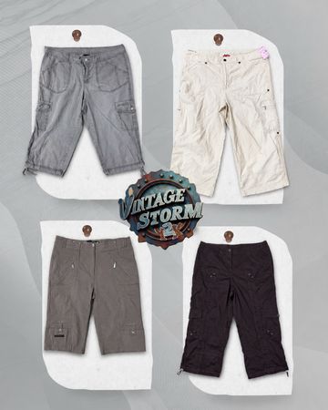 Y2K Cotton Cargo Capris