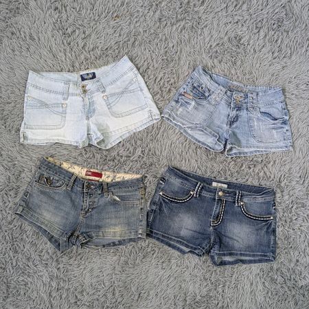 ***Y2K Women's Mixed Rise Mini Shorts