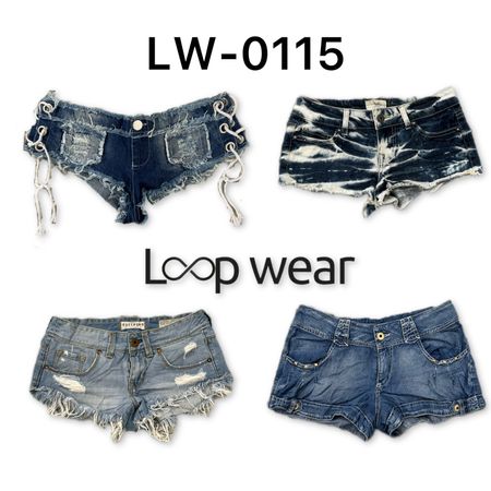 Y2K Denim Micro Mini Shorts
