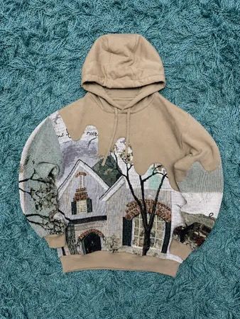 Upcycled Branded Tapestry Hoodies (Dc-09-42)