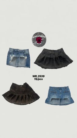 Jupes en denim mini Y2K WR-2539