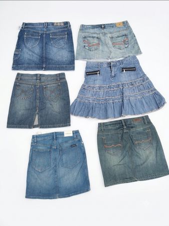 200s Branded Denim Skirt Mix(VM-141)