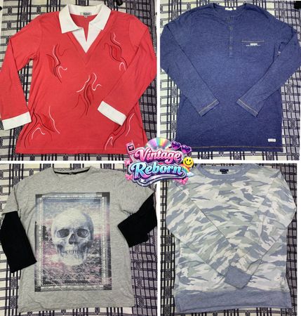 Y2K Vintage Unisex & Kids Graphic Long Sleeve Bundle | VR-334