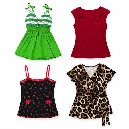 Y2K Tropical Tops 10 pcs At 1506