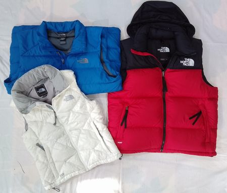 CR12155 Vintage The North Face Damen- & Herren-Pufferwesten