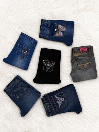 Jean bootcut stylé Y2K