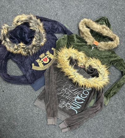 Y2K Juicy Couture Vintage Fur Hoodie's