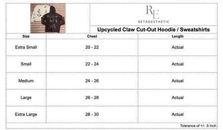 Upcycled Claw Cut-Out Hoodie/ Sweatshirt