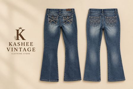 jeans flare retro chique