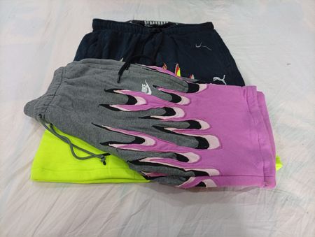 CR11778 Upcycled Mix-Branded Flame Shorts