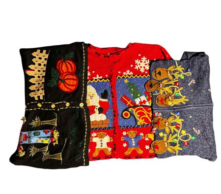 Y2K Christmas sweaters