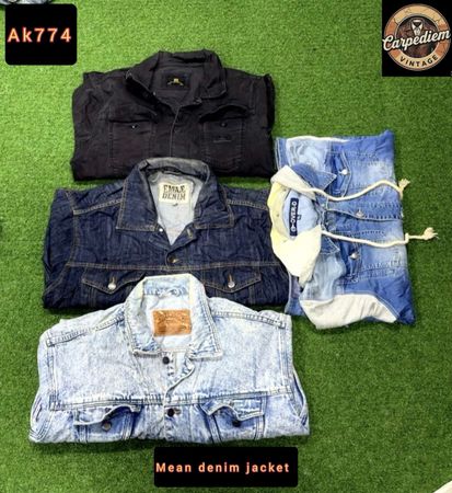 Men denim jacket ak774