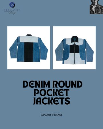 UPCYLED Denim Rundtaschenjacken - EVR0104