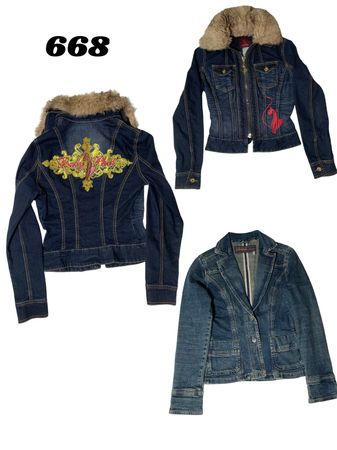 Y2k Denimjacke für Frauen (brand) Jeans, Baby Phat, etc.668