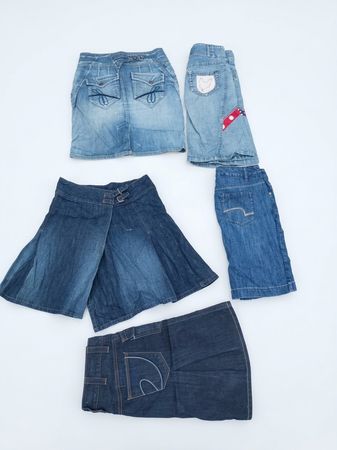 Jupe midi en denim pour femmes Lot-(A-28)